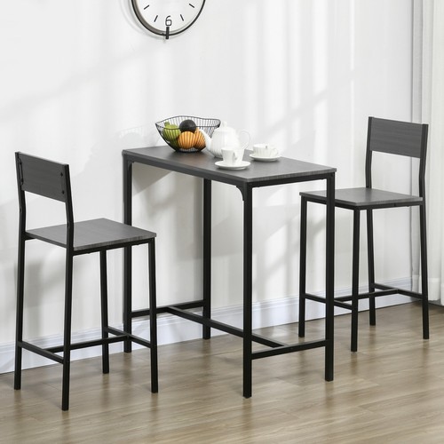 Bar table and chairs - and,