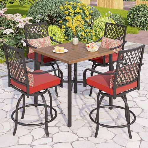 Patio 5pcs swivel bar - 5pcs,